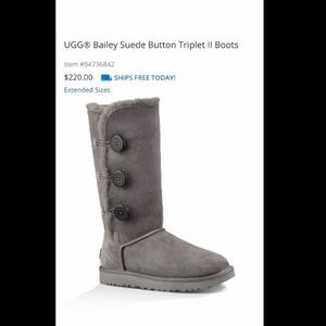 UGG® Bailey Suede Button Boots